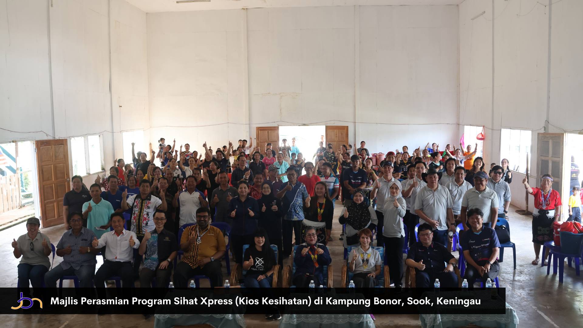 MAJLIS PERASMIAN PROGRAM SIHAT XPRESS (KIOS KESIHATAN) DI KAMPUNG BONOR, SOOK, KENINGAU